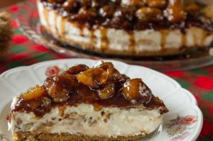 A Delicious Combination of honey and chestnut: Cheesecake